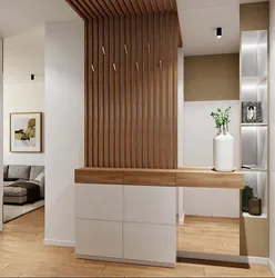 Wooden Partition In The Kitchen Photo