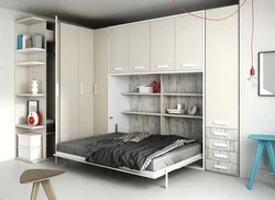 Children's bedroom wardrobe bed photo