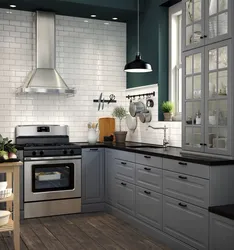 IKEA mətbəxlərinin hazır künc fotoşəkilləri