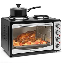 Tabletop stove in the kitchen photo