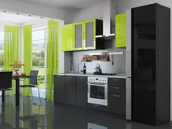 Прямые кухни фото 2 цветов