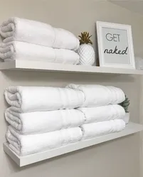 Towel In A Small Bathroom Photo