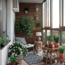 Loggia as a winter garden photo