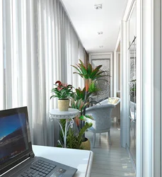 Loggia qış bağçası şəkli kimi