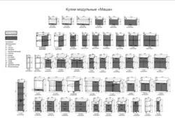 Kitchen Modules Dimensions Photo