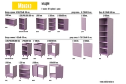 Kitchen modules dimensions photo