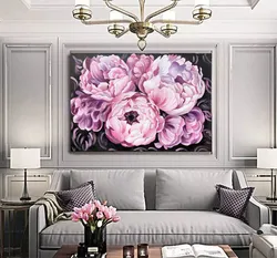 Yataq otağında şəkil çəkdirən peonies