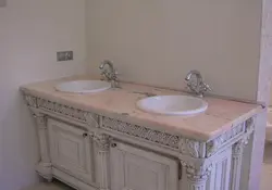 Marble countertops bathroom photo