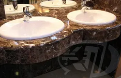 Marble countertops bathroom photo