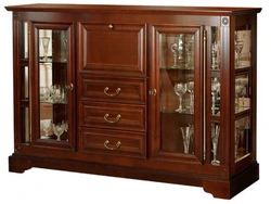 Sideboard chest of drawers in the living room photo
