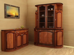 Sideboard chest of drawers in the living room photo