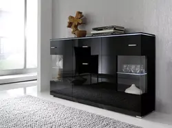 Sideboard chest of drawers in the living room photo
