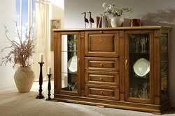 Sideboard chest of drawers in the living room photo