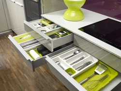 Organizers in the kitchen interior photo