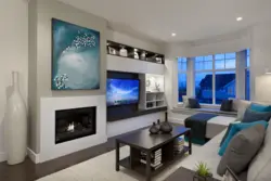 Portal in the interior of the living room photo