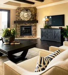 Portal in the interior of the living room photo