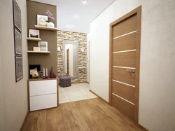 Laminate flooring in a small hallway photo