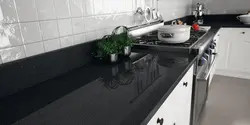 Kitchens with black granite photo