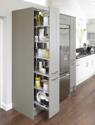 Cold cabinet in the kitchen photo