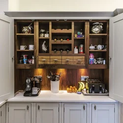 Cold cabinet in the kitchen photo