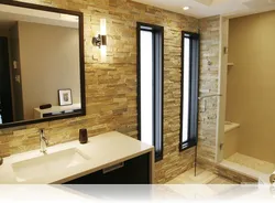 Bathtub With Brick Panels Photo