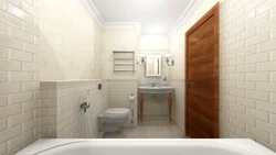 Bathtub With Brick Panels Photo
