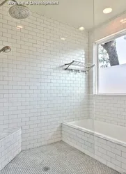 Bathtub With Brick Panels Photo