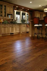 Kitchen floor board photo