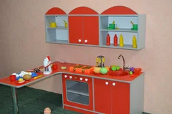 Children's corner in the kitchen photo