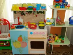 Children's corner in the kitchen photo