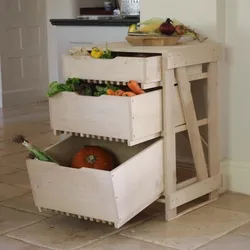 Wooden box in the kitchen photo