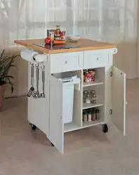 Cabinets tables for kitchen photo