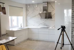 Large format tiles in the kitchen photo