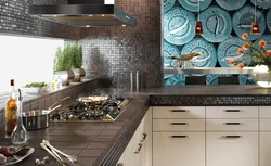 Large format tiles in the kitchen photo