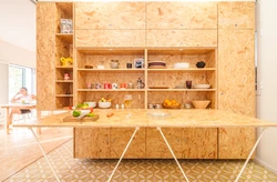 Summer kitchen made of OSB photo