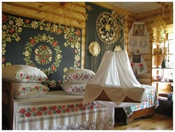 Photo of a bedroom like in the old days