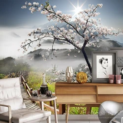 Mətbəx üçün foto divar kağızı foto sakura