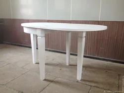 Semicircular table for the kitchen photo