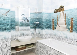 Photo of panels for the sea bathroom