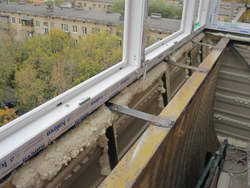 Installation Of Windows On The Loggia Photo