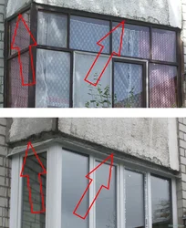 Loggia fotoşəkilində pəncərələrin quraşdırılması
