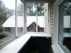 Loggia Fotoşəkilində Pəncərələrin Quraşdırılması