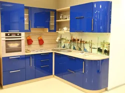 Blue corner kitchens photo