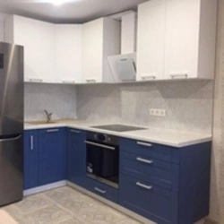 Blue corner kitchens photo