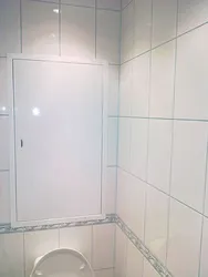 Plastic hatches in the bathroom photo