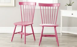 Pink kitchen chairs photo