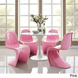 Pink kitchen chairs photo