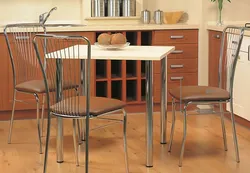 Chrome chair for kitchen photo