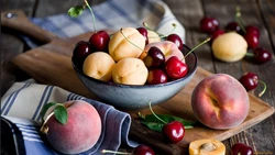 Обои для кухни фото фрукты