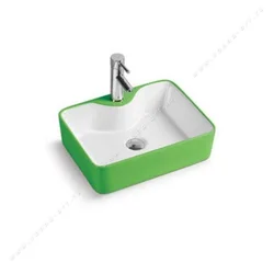 Hammom fotosurati uchun yashil lavabo
